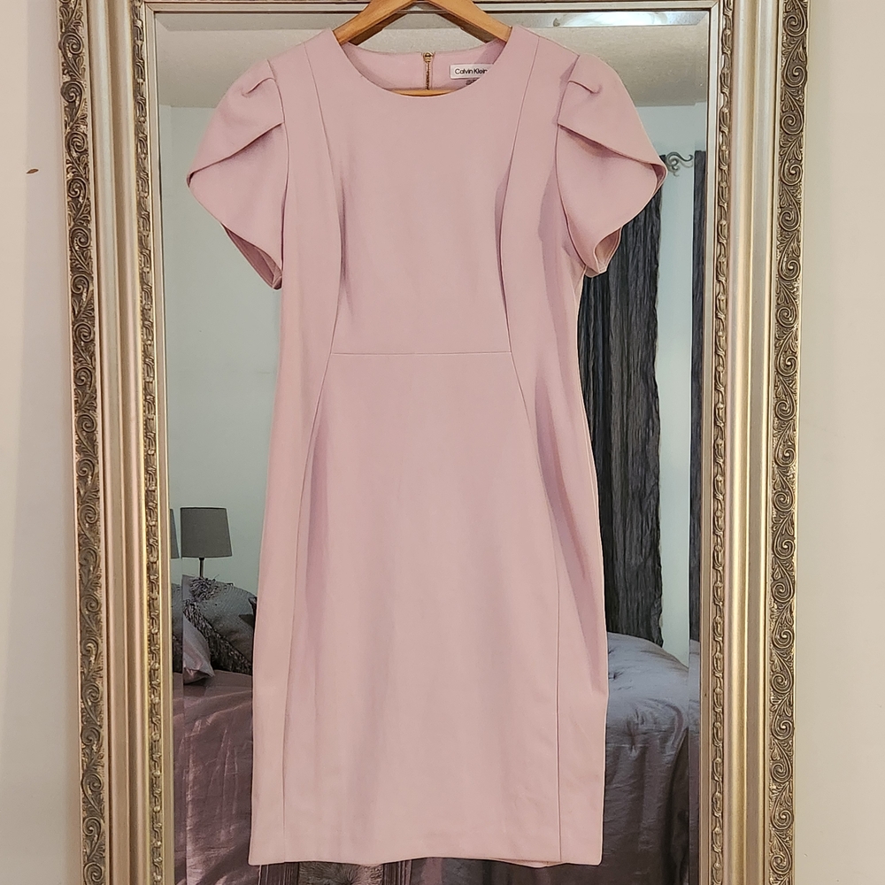 Calvin Klein Soft Pink Midi Dress